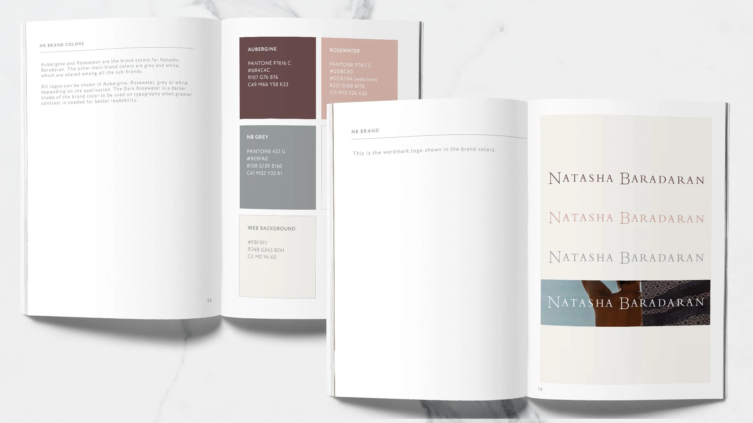  Style guide under the creative direction of Sean Yashar at The Culture Creative for  Natasha Baradaran Inc. 