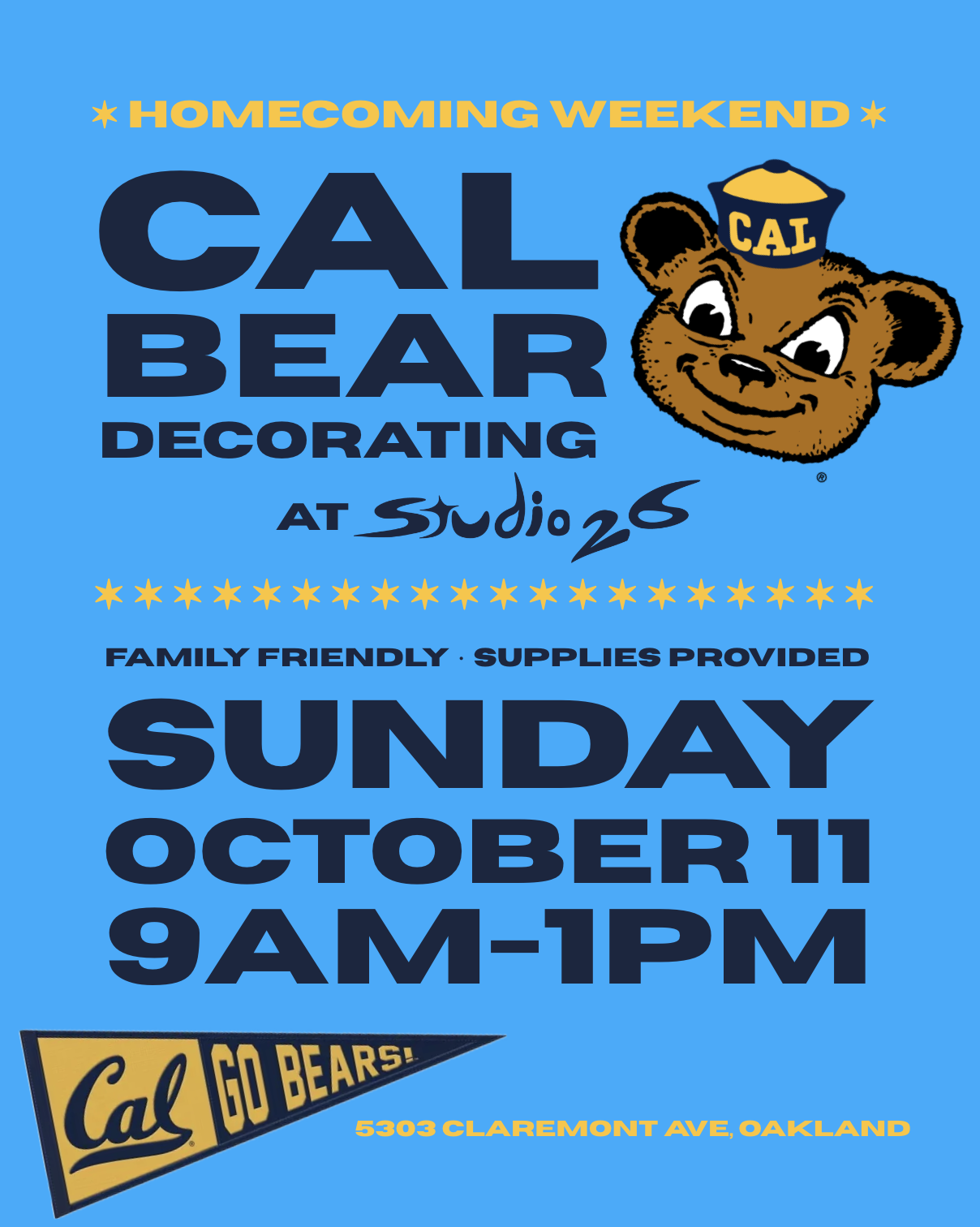 Cal Bear Decorating