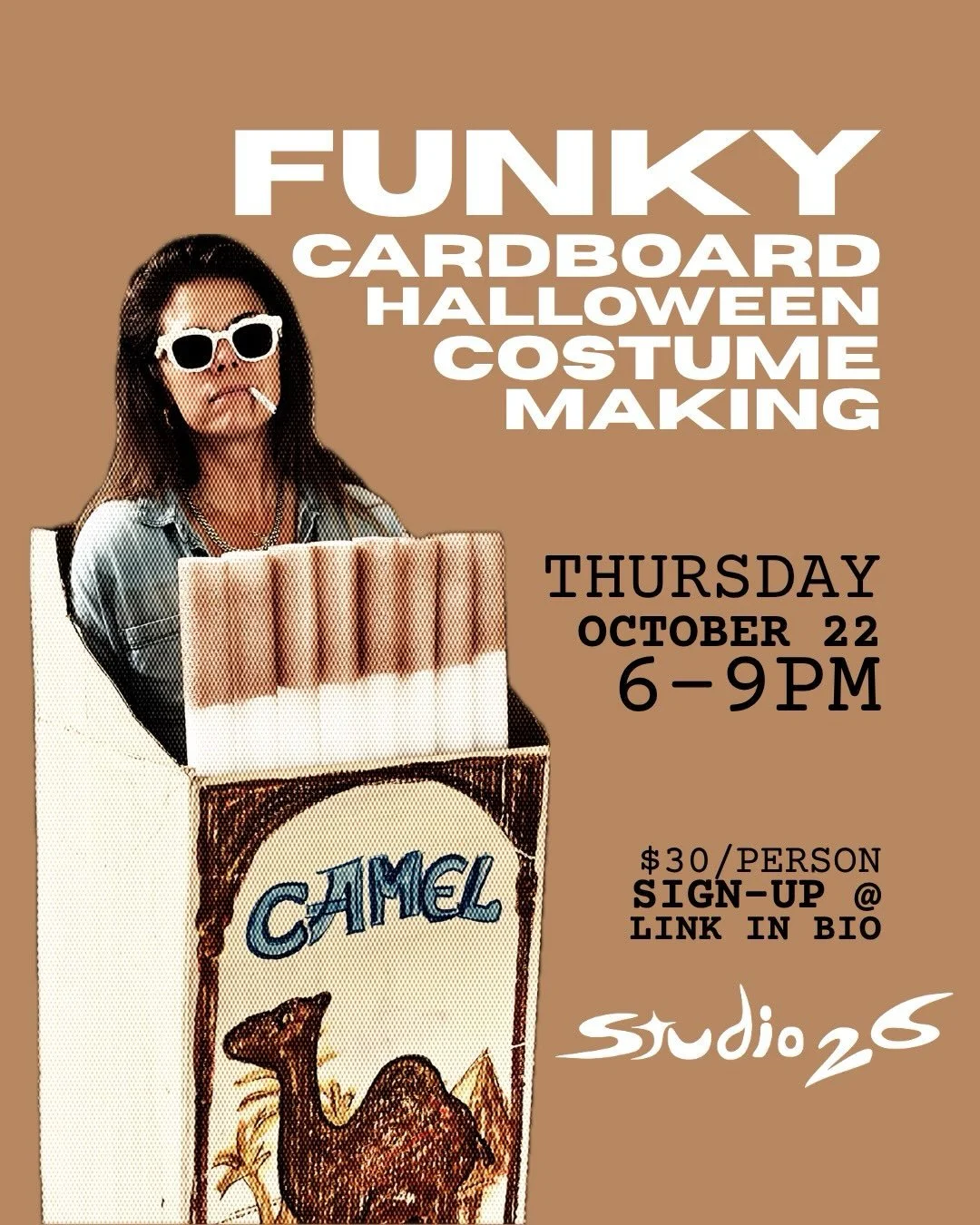 Come make a funky cardboard costume for your next Halloween party! Learn from expert @tescia14 to bring your vision to life. Thursday, October 22 from 6-9pm

Sign-up at link in bio 🔗

#oaklandart #halloween #halloweencrafts #costumemaking #temescal