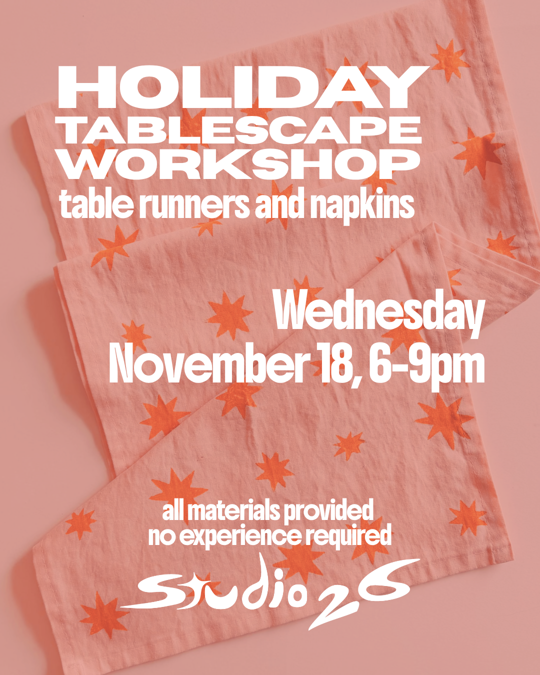 Holiday Tablescape Workshop