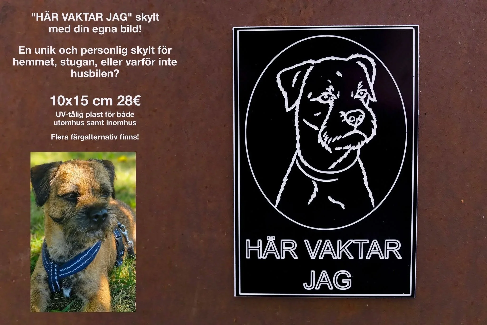 Vi graverar din egna bild och den text du vill ha!