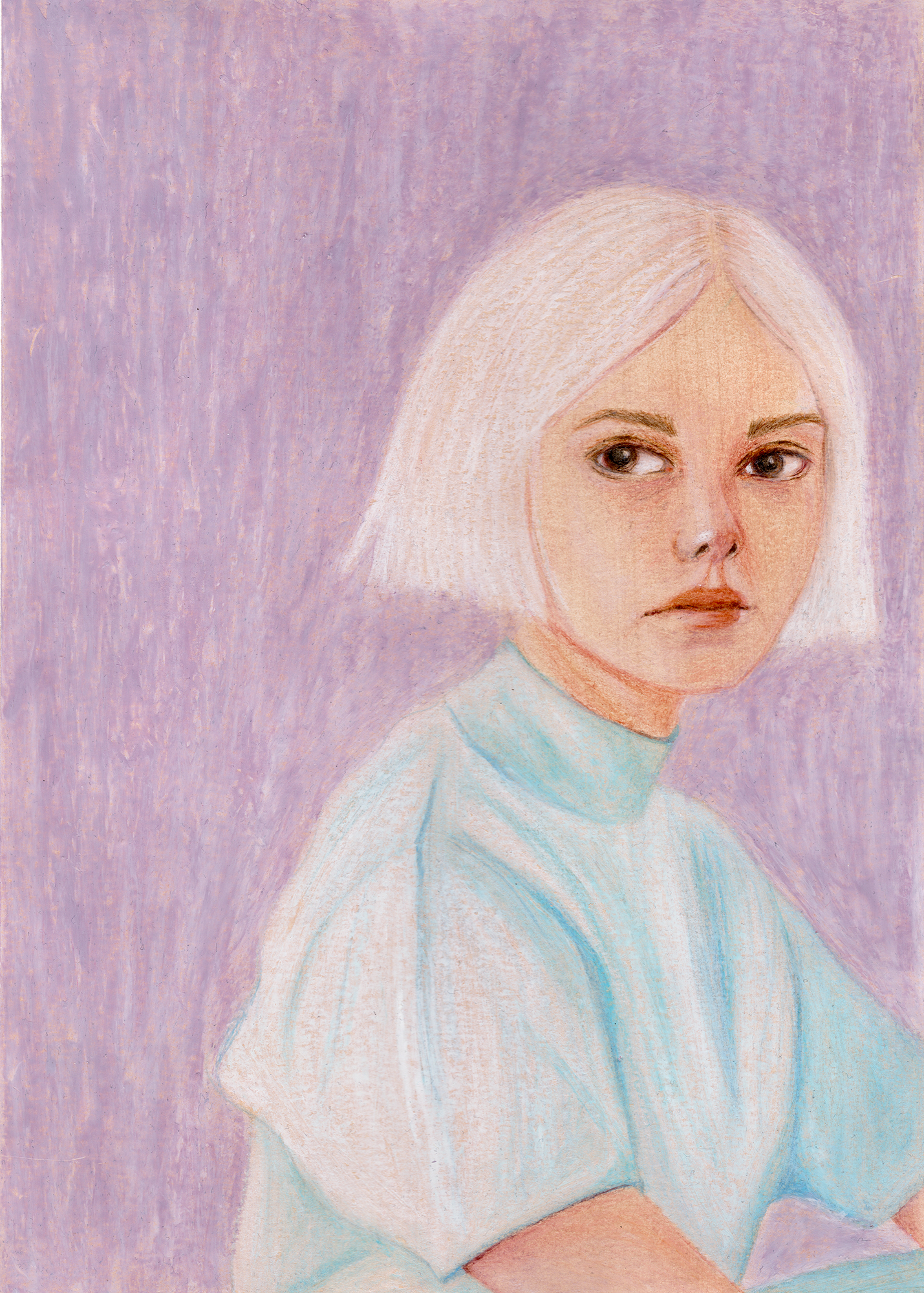 Oil Pastel & Colored Pencils on Paper | 2025