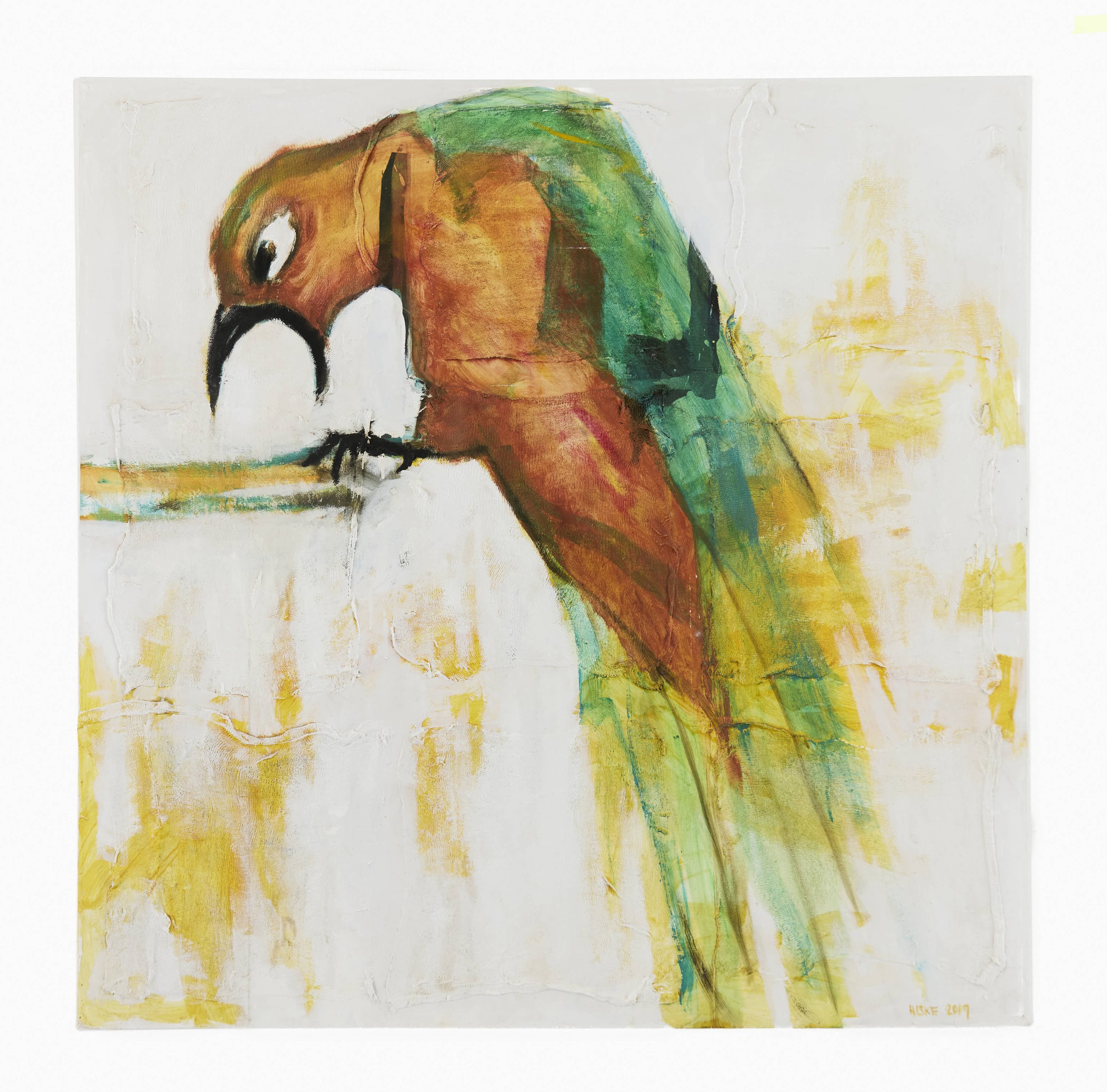 King Parrot 2019 120x120 micxed media on board.jpg