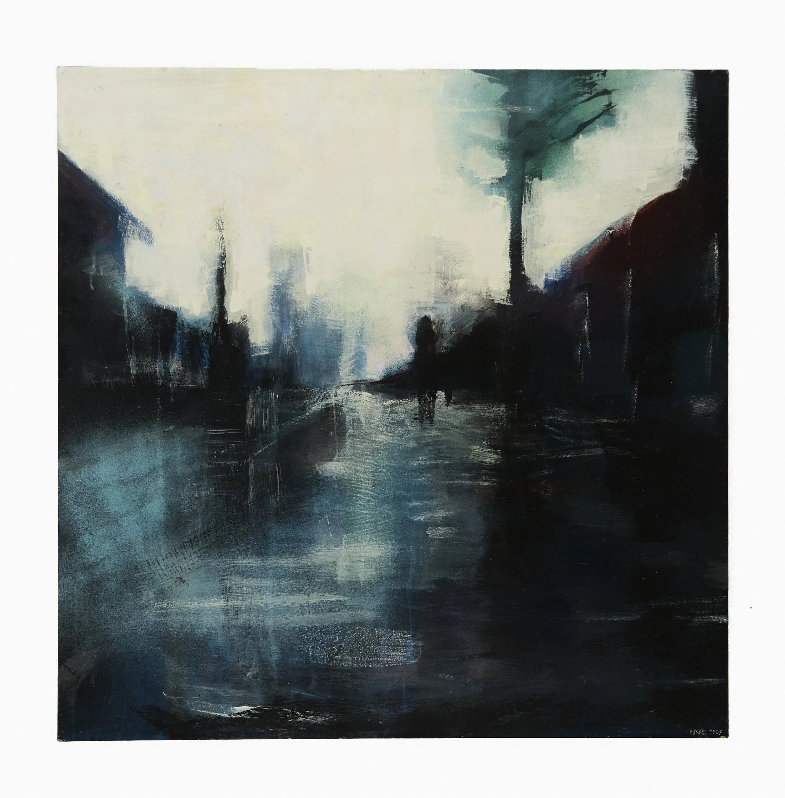 Erskineville rian driving 2007 100x100 mixed media on board.jpg