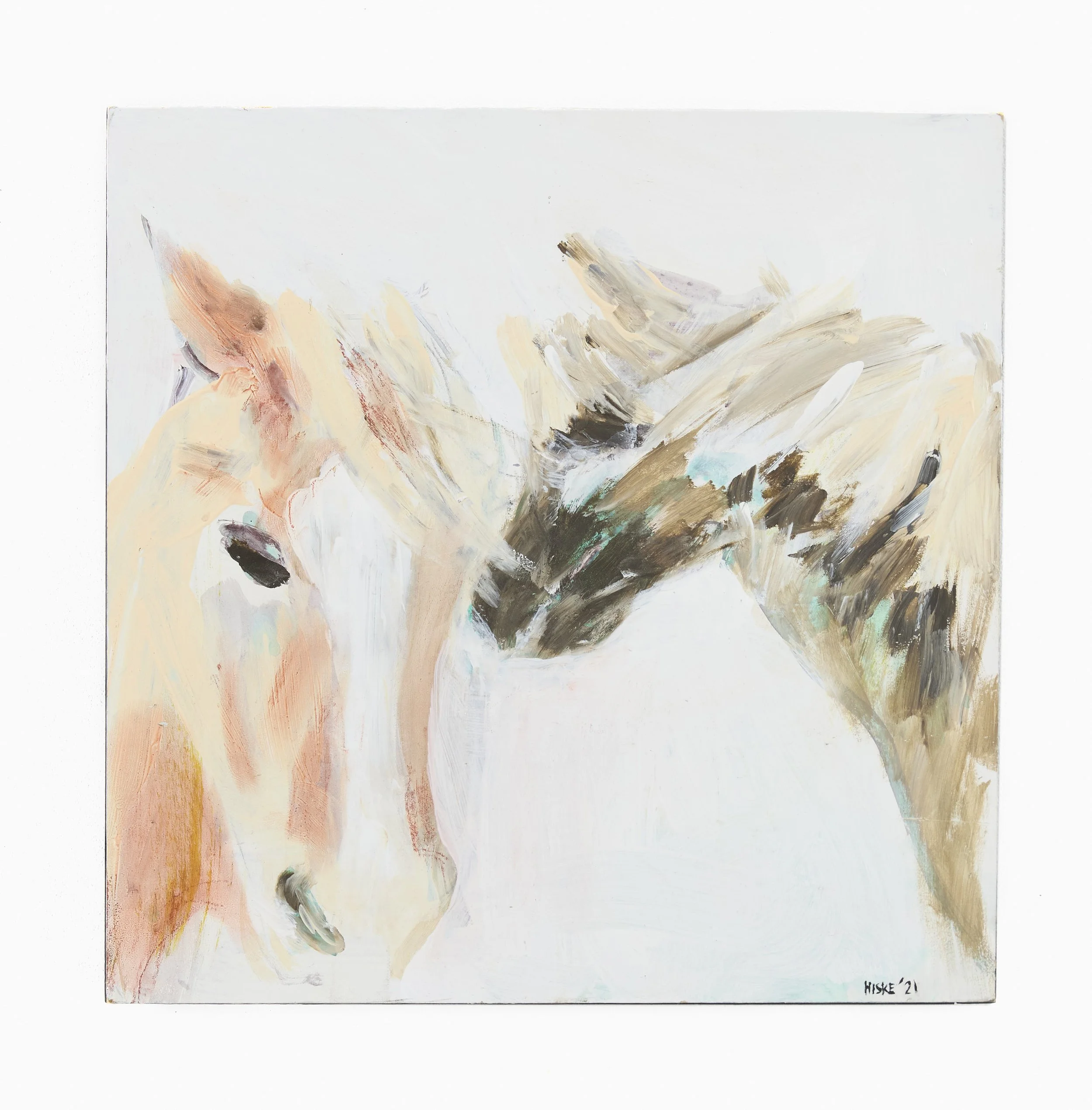Iclandic Horses 2021 42x42 Timber.jpg