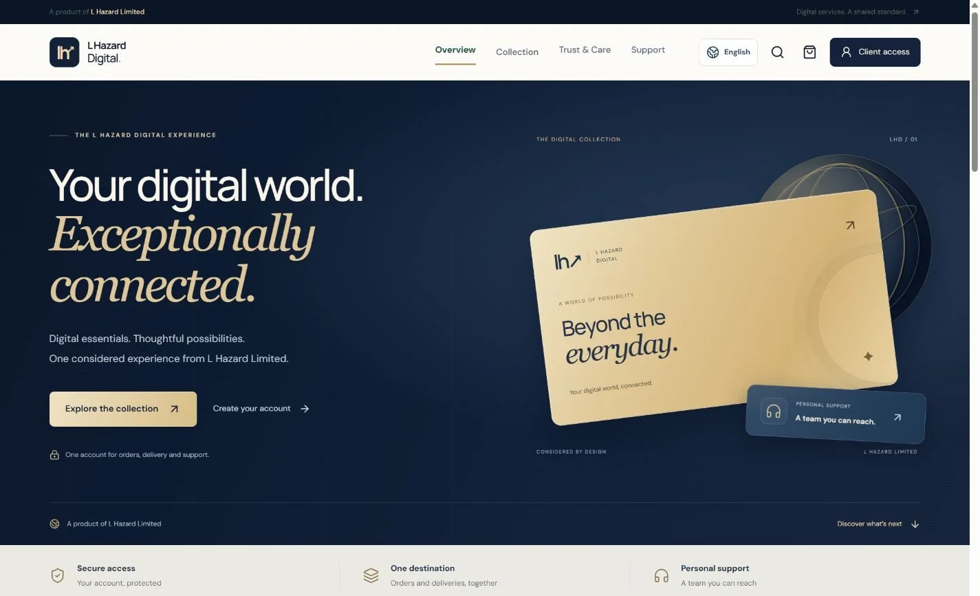 L Hazard Digital website preview