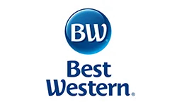 Best Western logo with blue badge and text