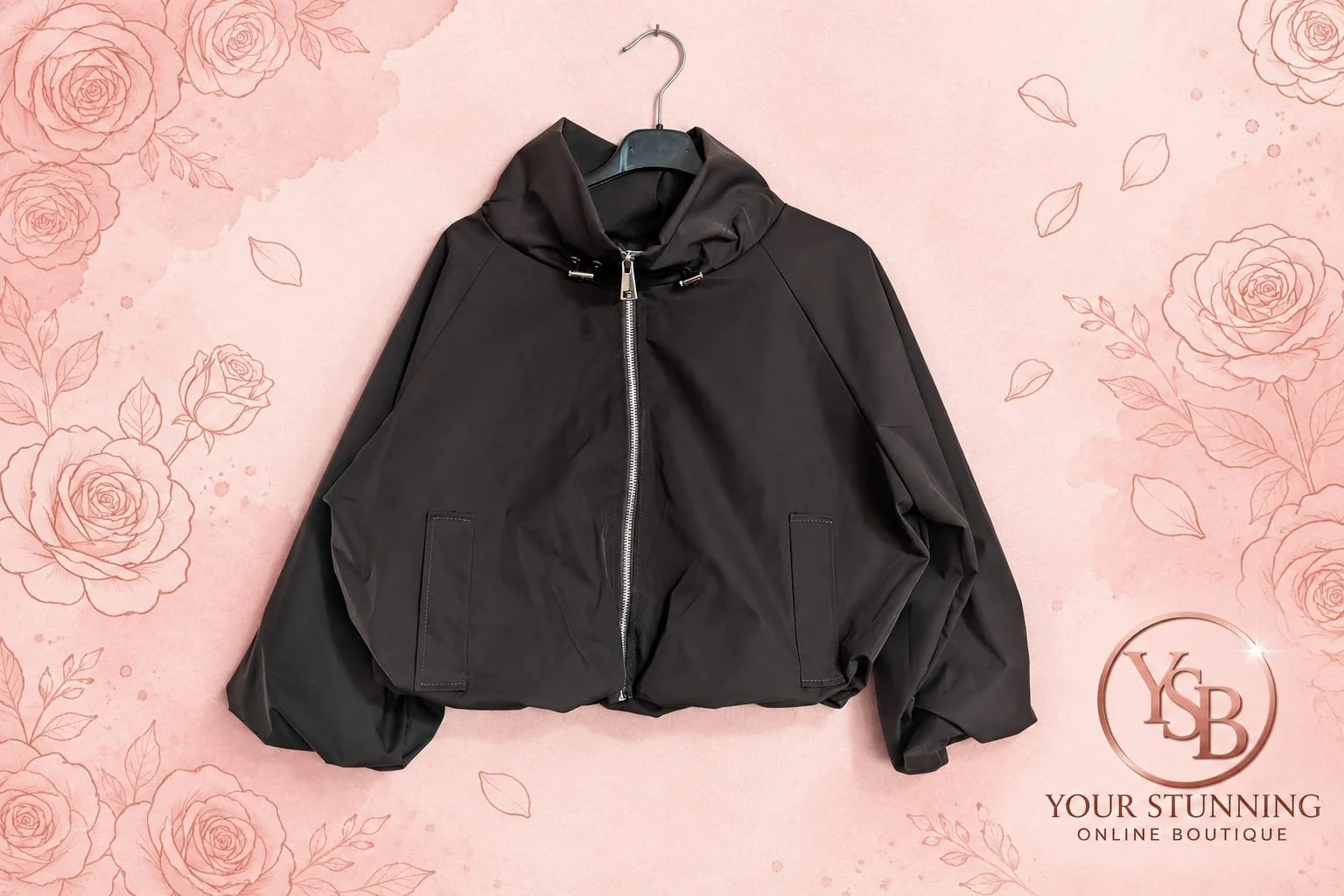 Luxe Chocolate Zip-Up Jacket