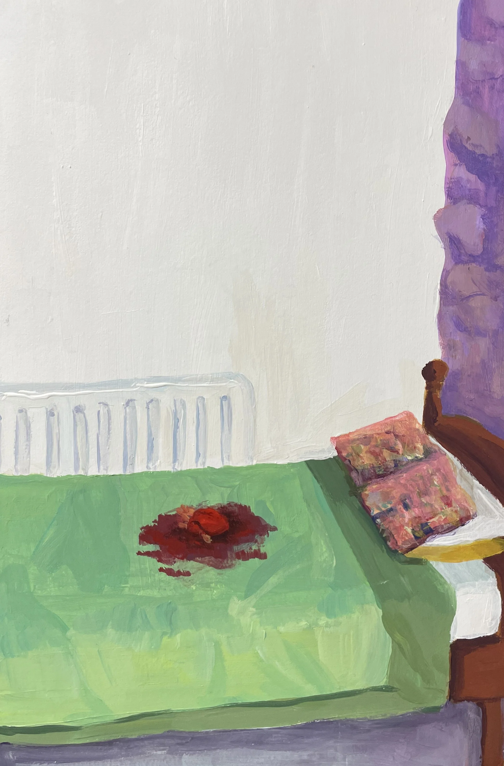 'Alone in My Room' Acrylic on Board