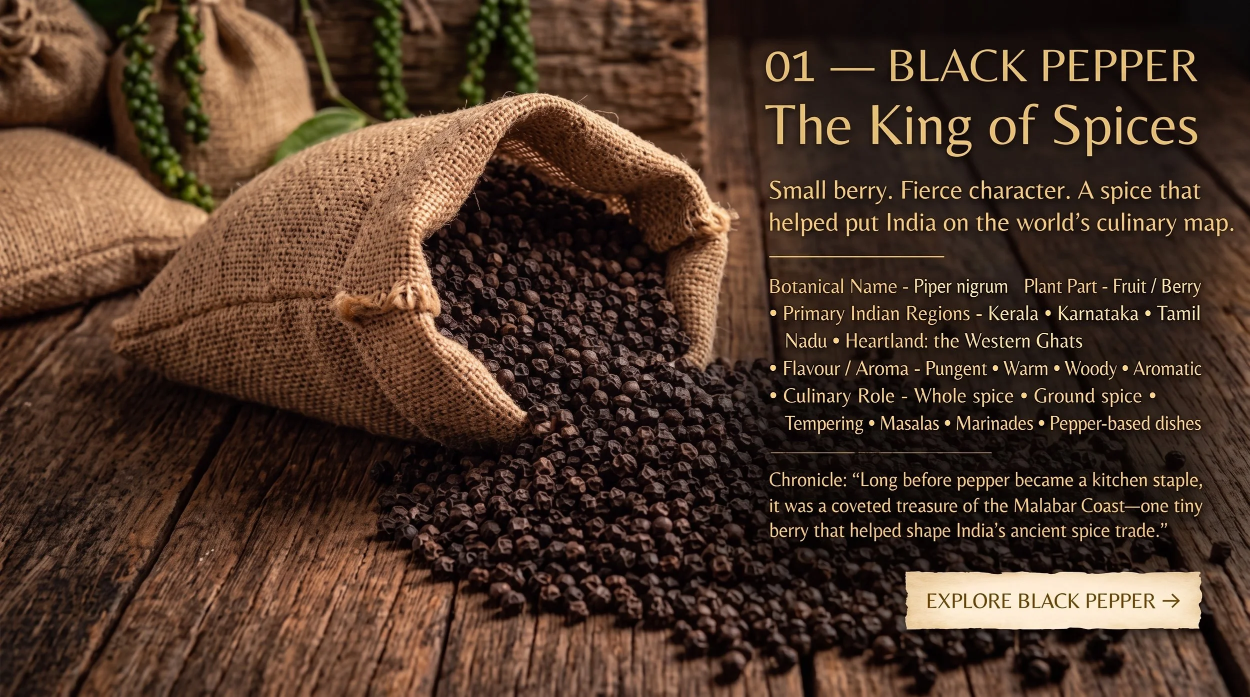 Black Pepper — approved Master 01 artwork, reproduced in full.
