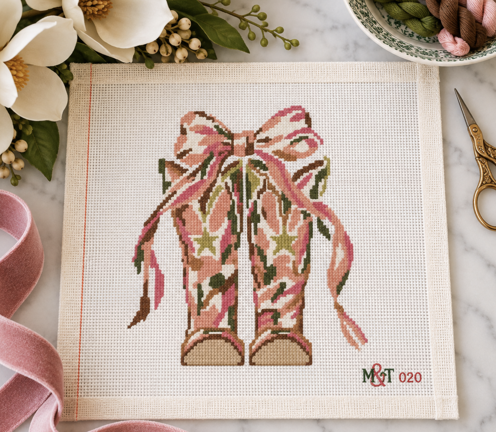 Pink Holiday Boots