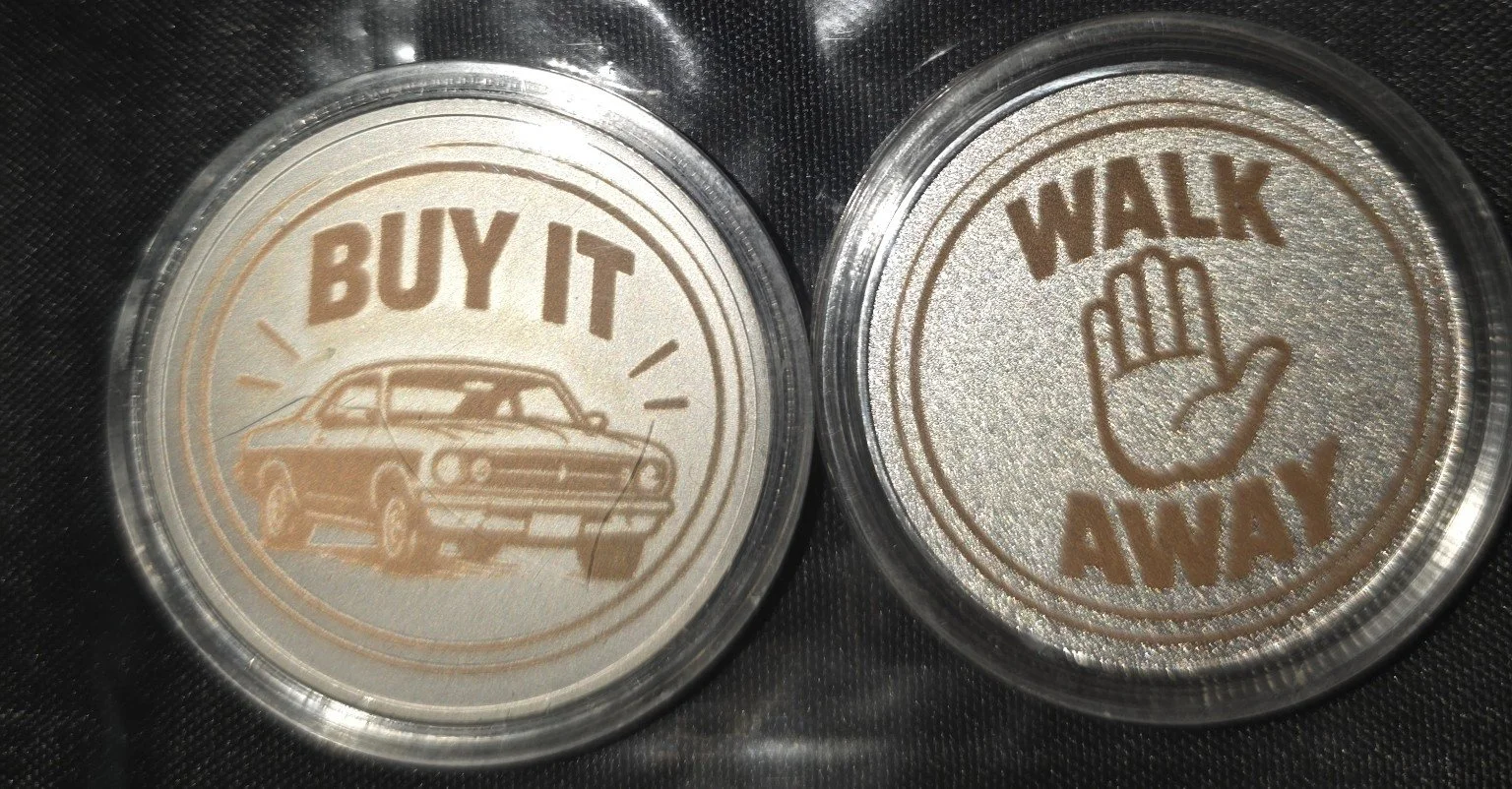 Buy It / Walk Away Decision Coin