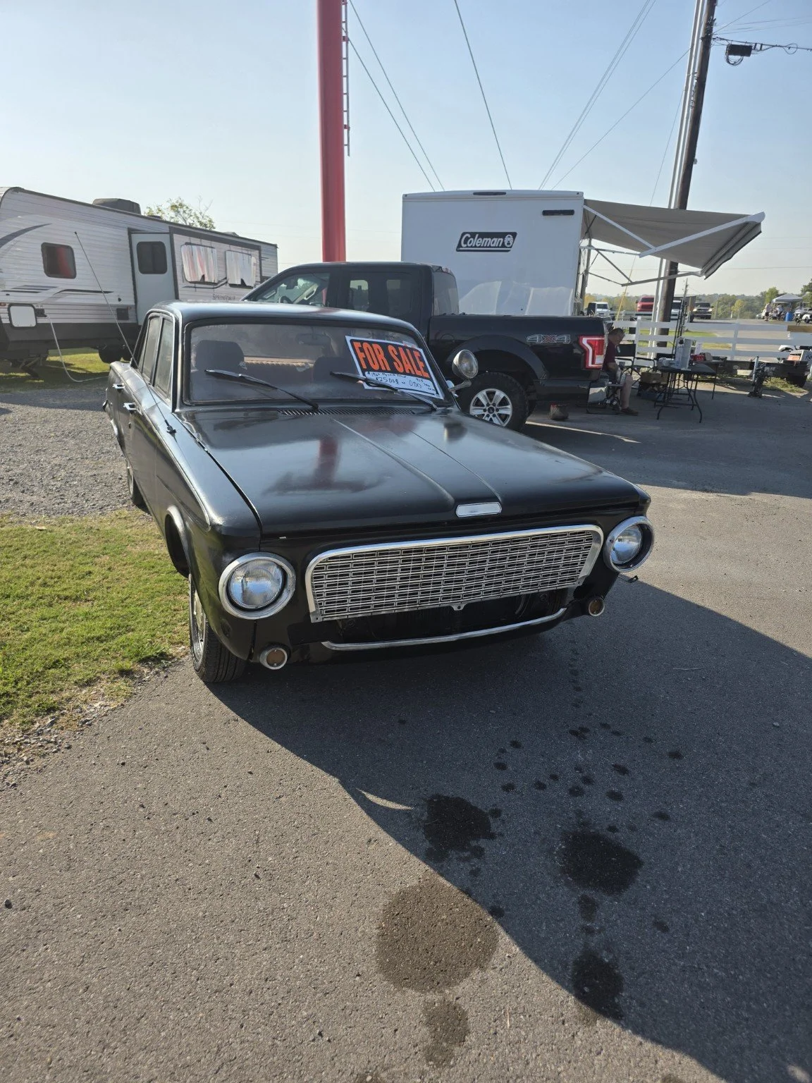 1963 Plymouth Valiant front view. Front bumper is included, currently removed. Current asking price: $5,900.