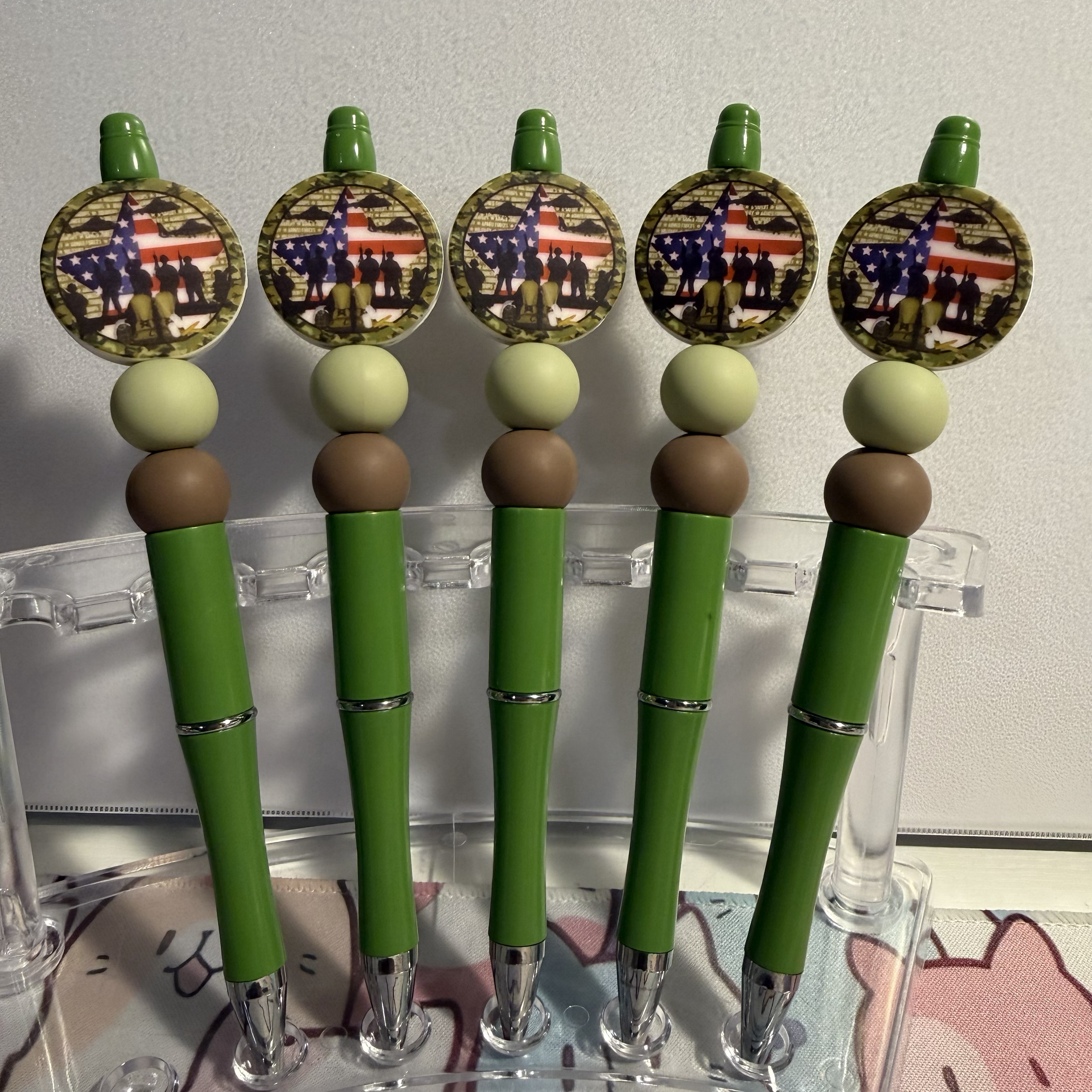 Armed Forces - Handmade Beaded Pen