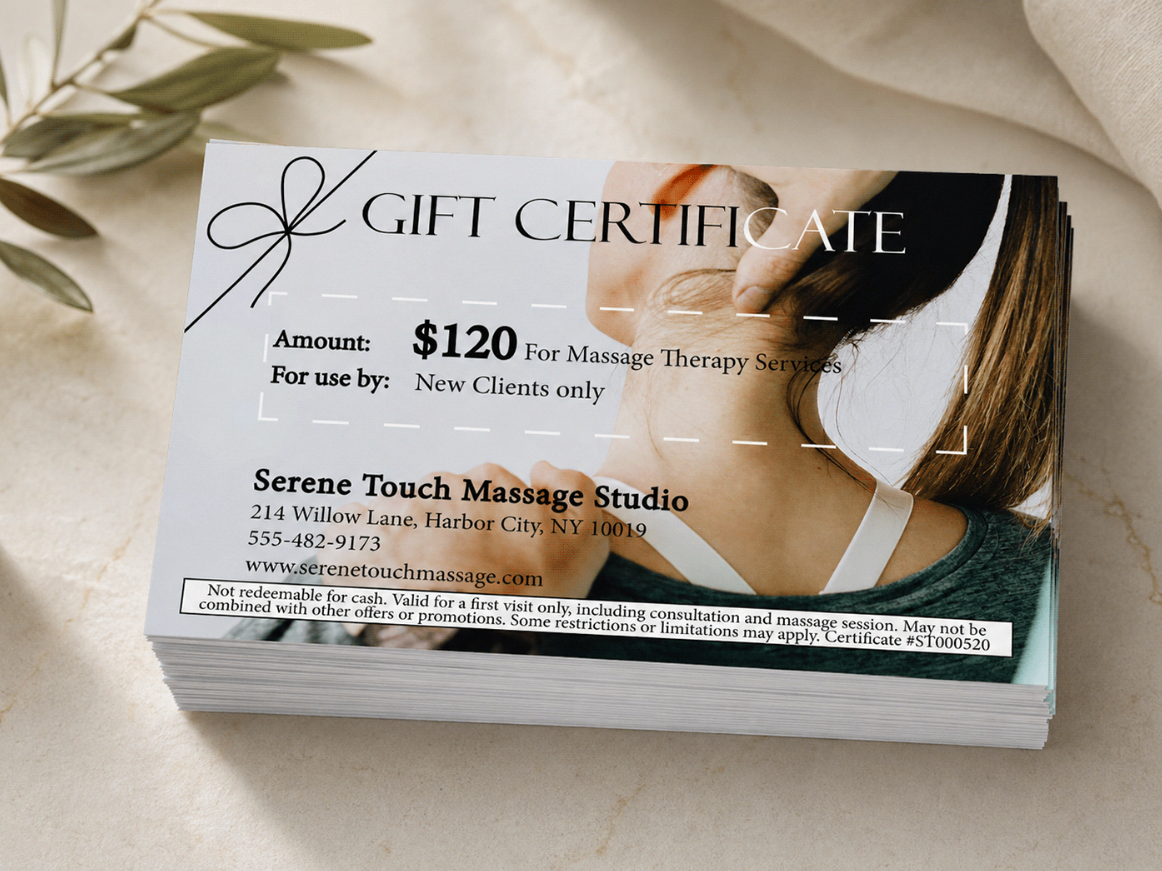 gift certificate