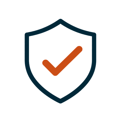 Shield icon with a checkmark inside.