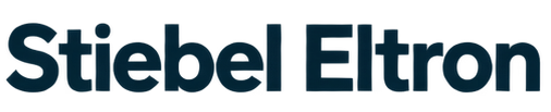 The logo of Stiebel Eltron, a company specializing in heating and hot water solutions.