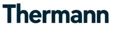 The image displays the Thermann logo with the company name in bold blue text.