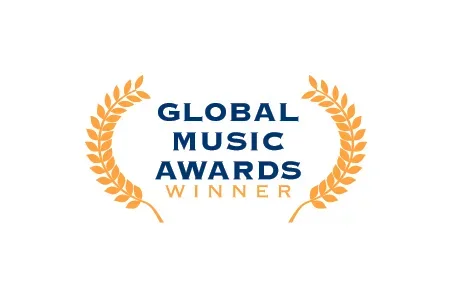 Global Music Awards Winner logo with laurel wreath.