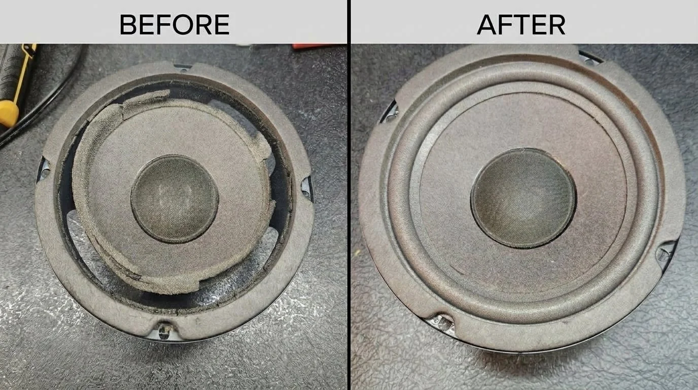 Speaker re-foaming