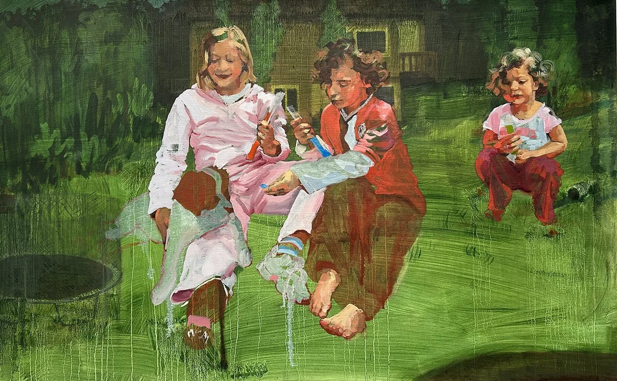 Popsicle, 2025, Oil on Canvas, 30” x 48” x 1½” 