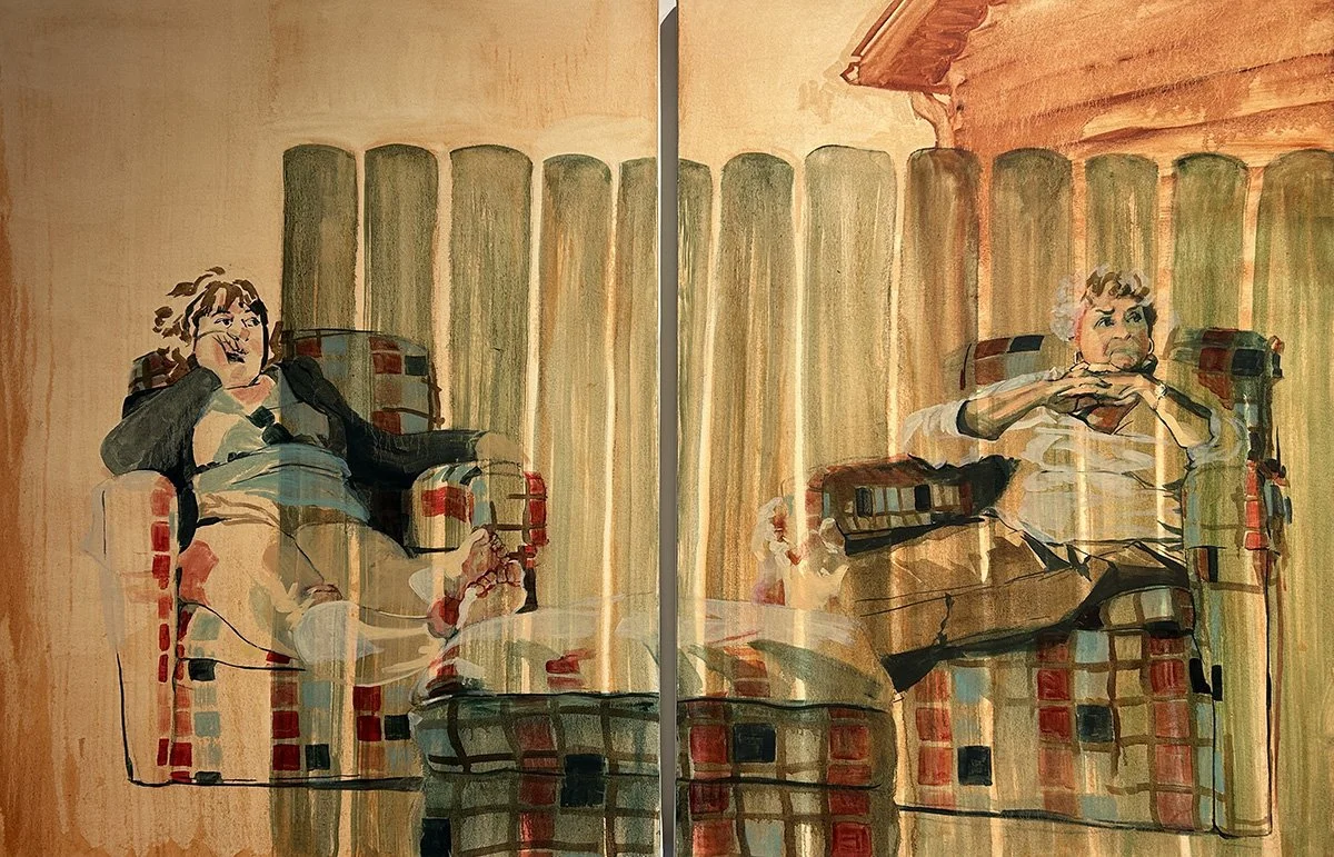 Couch, 2024, Oil on Canvas, 48" x 72" x 2 1/2"