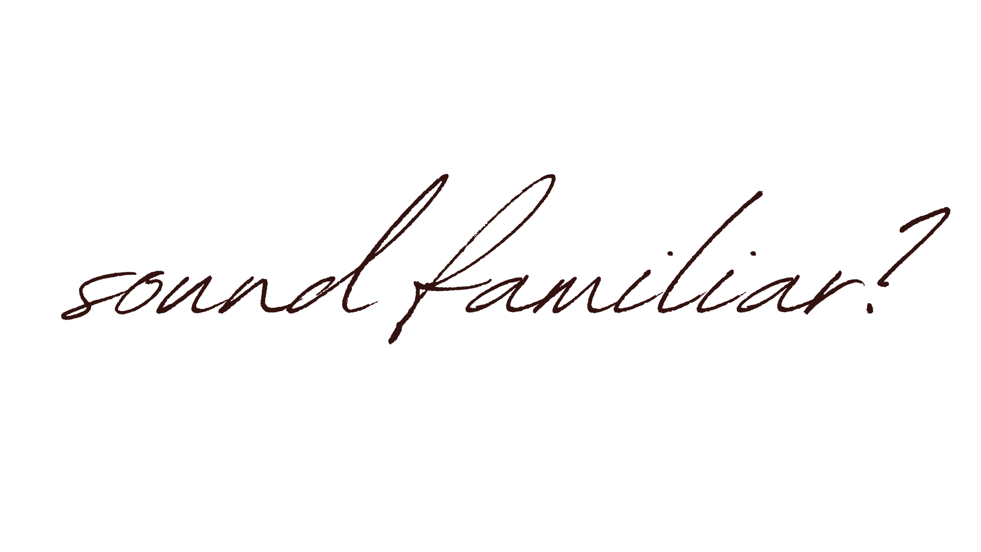 Dark red cursive text reading “soul familiar” on a black background