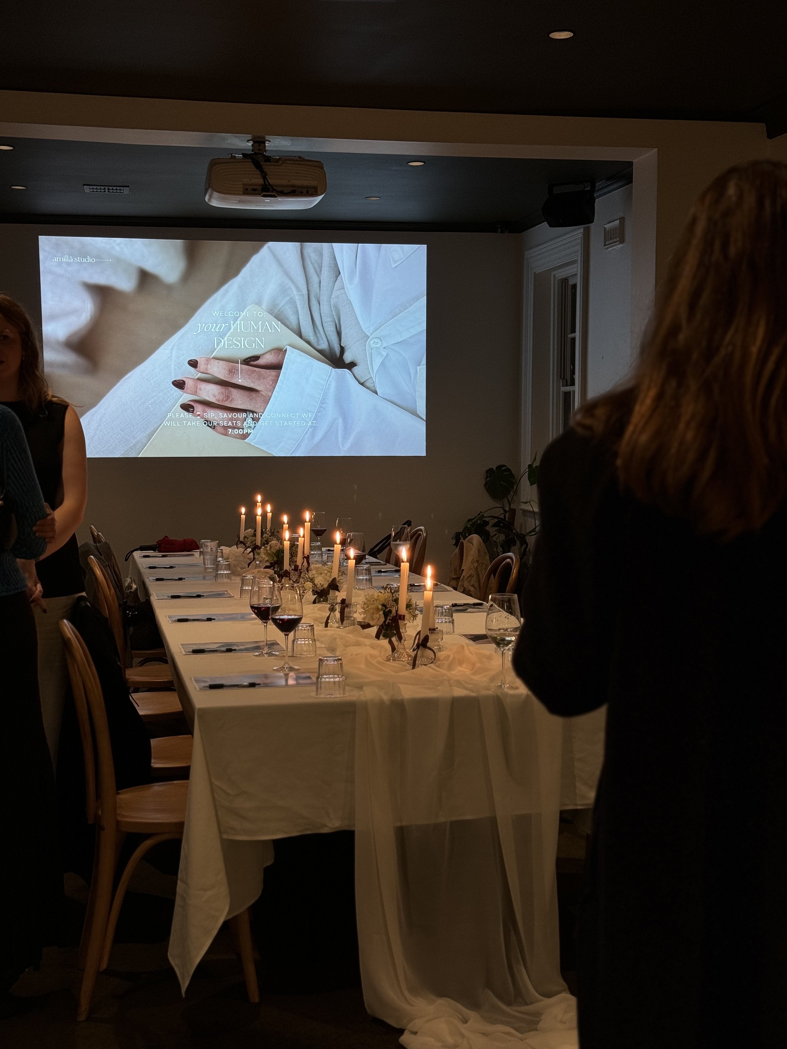 Galentines Day Supper Club Table setting