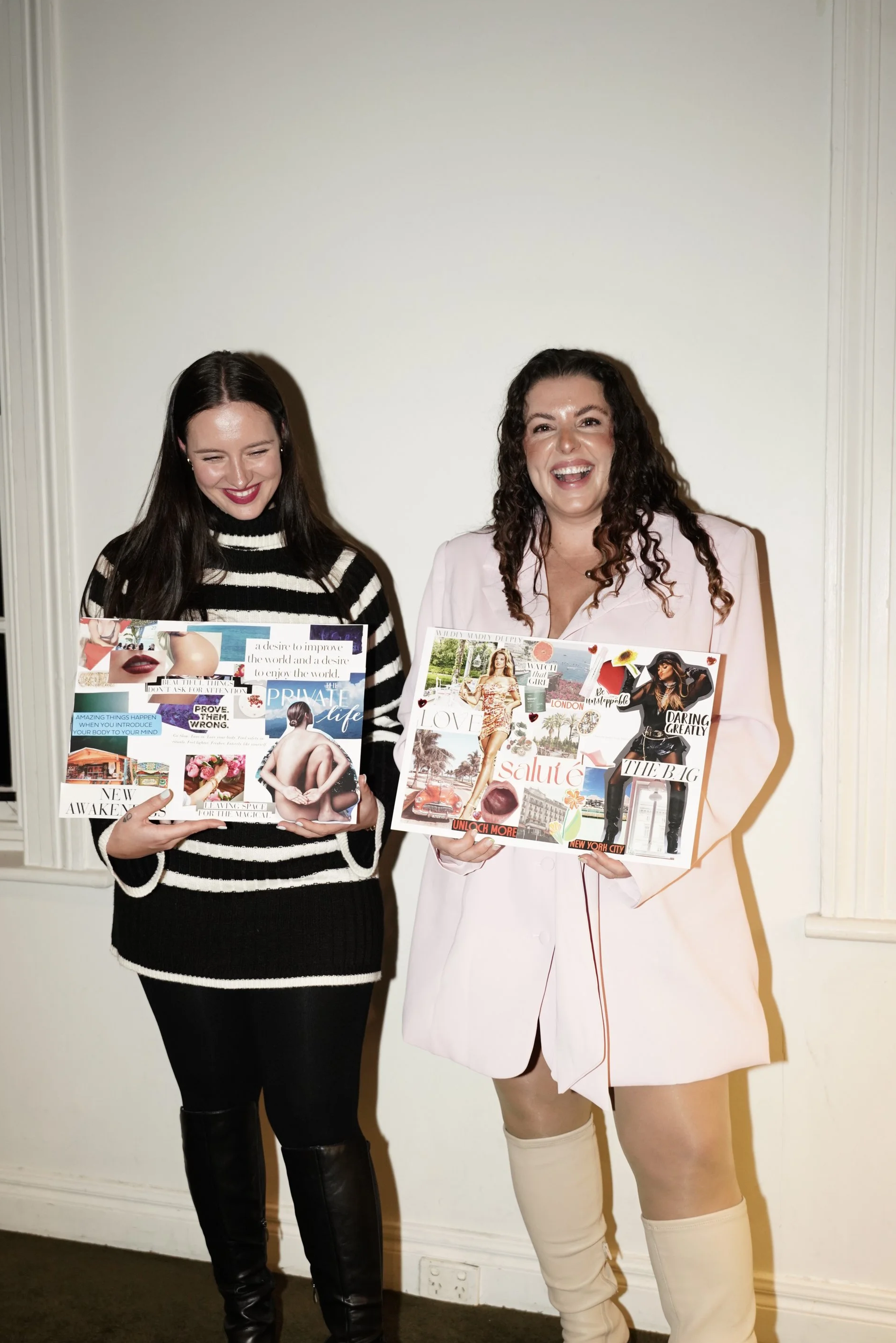 Completed Vision boards from our Supper club