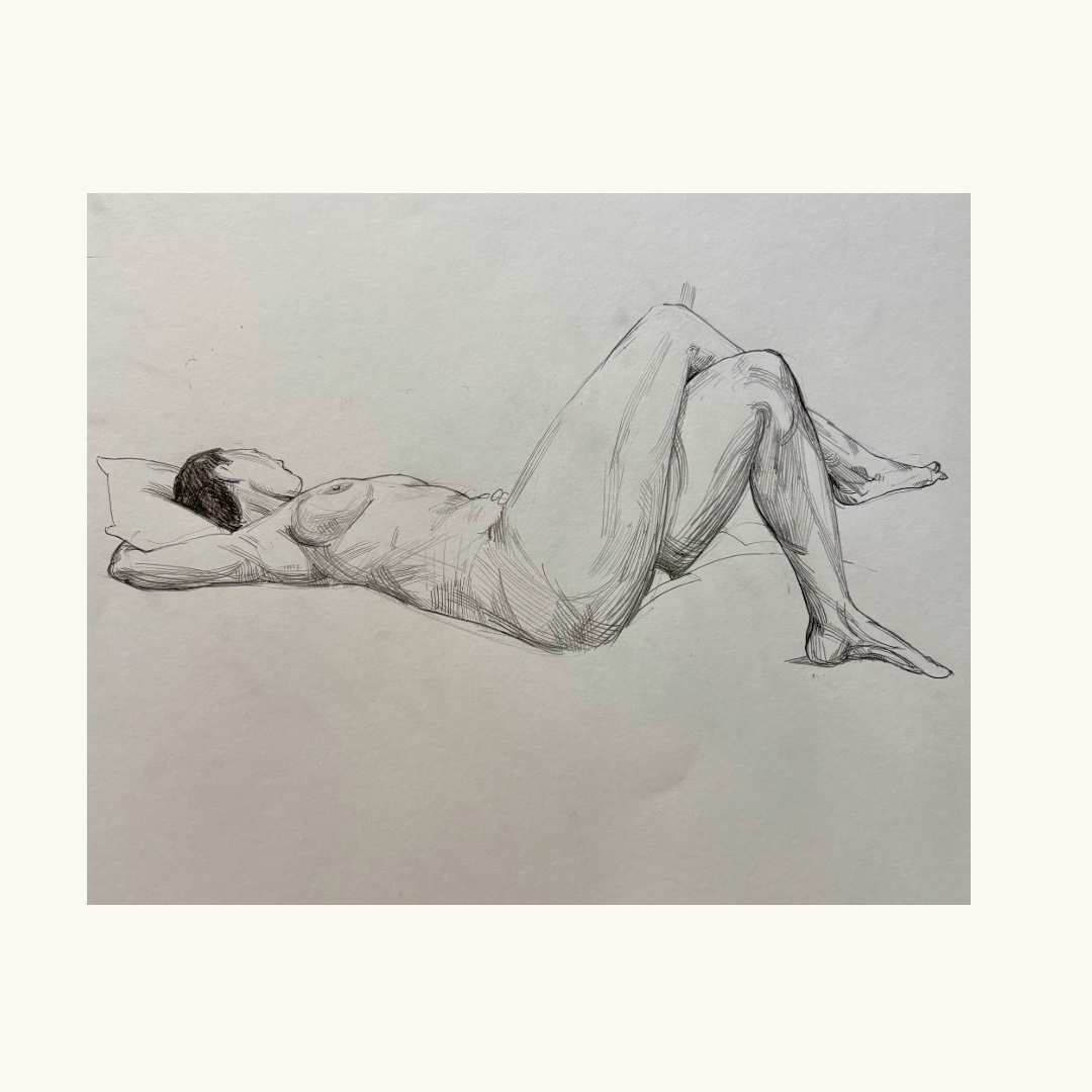 'Torsion' Pencil Drawing