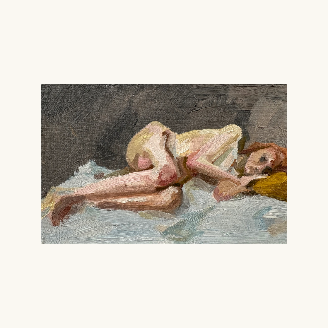 Life Model with Yellow Cushion