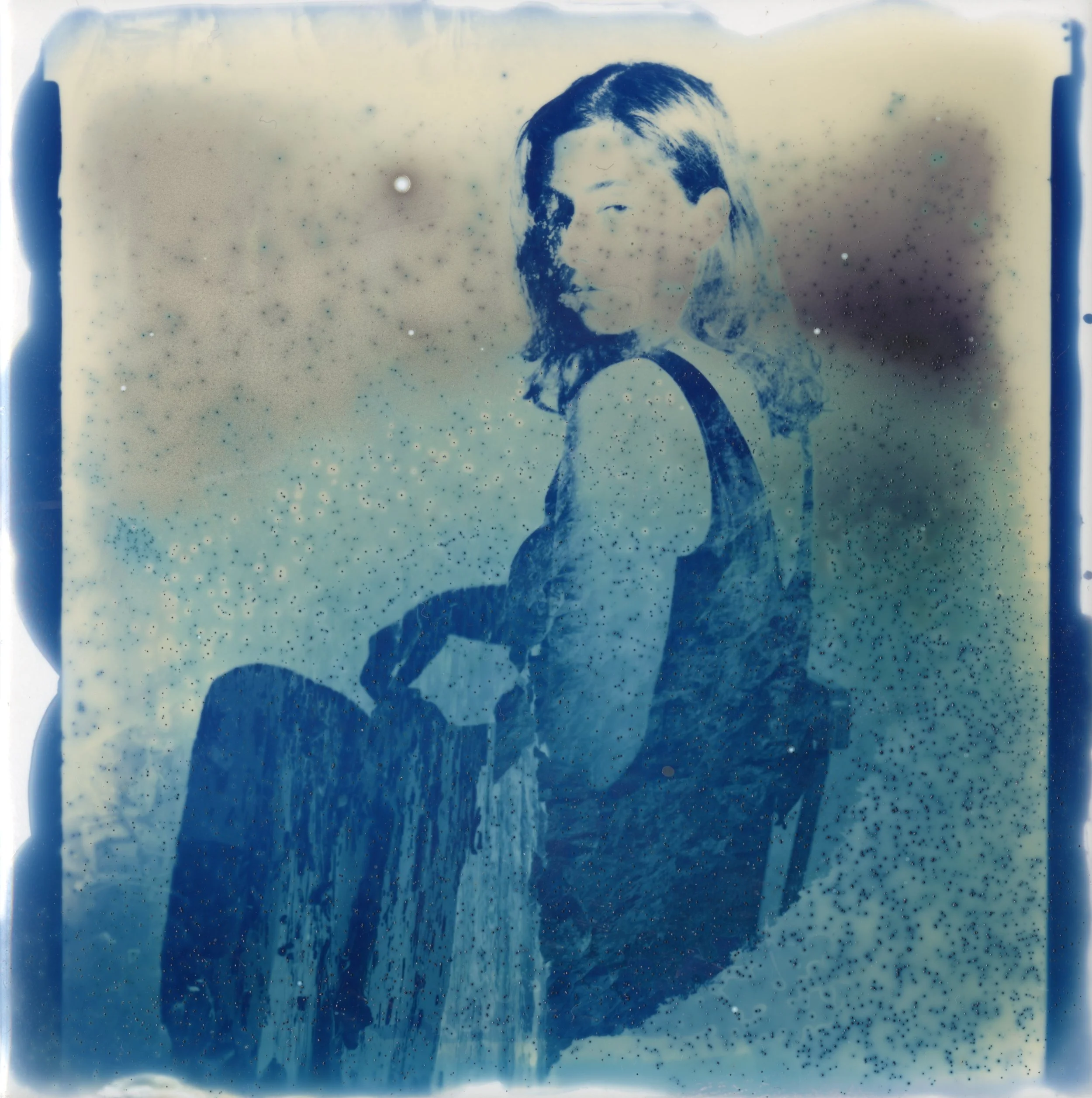 Cyanotype on tile
