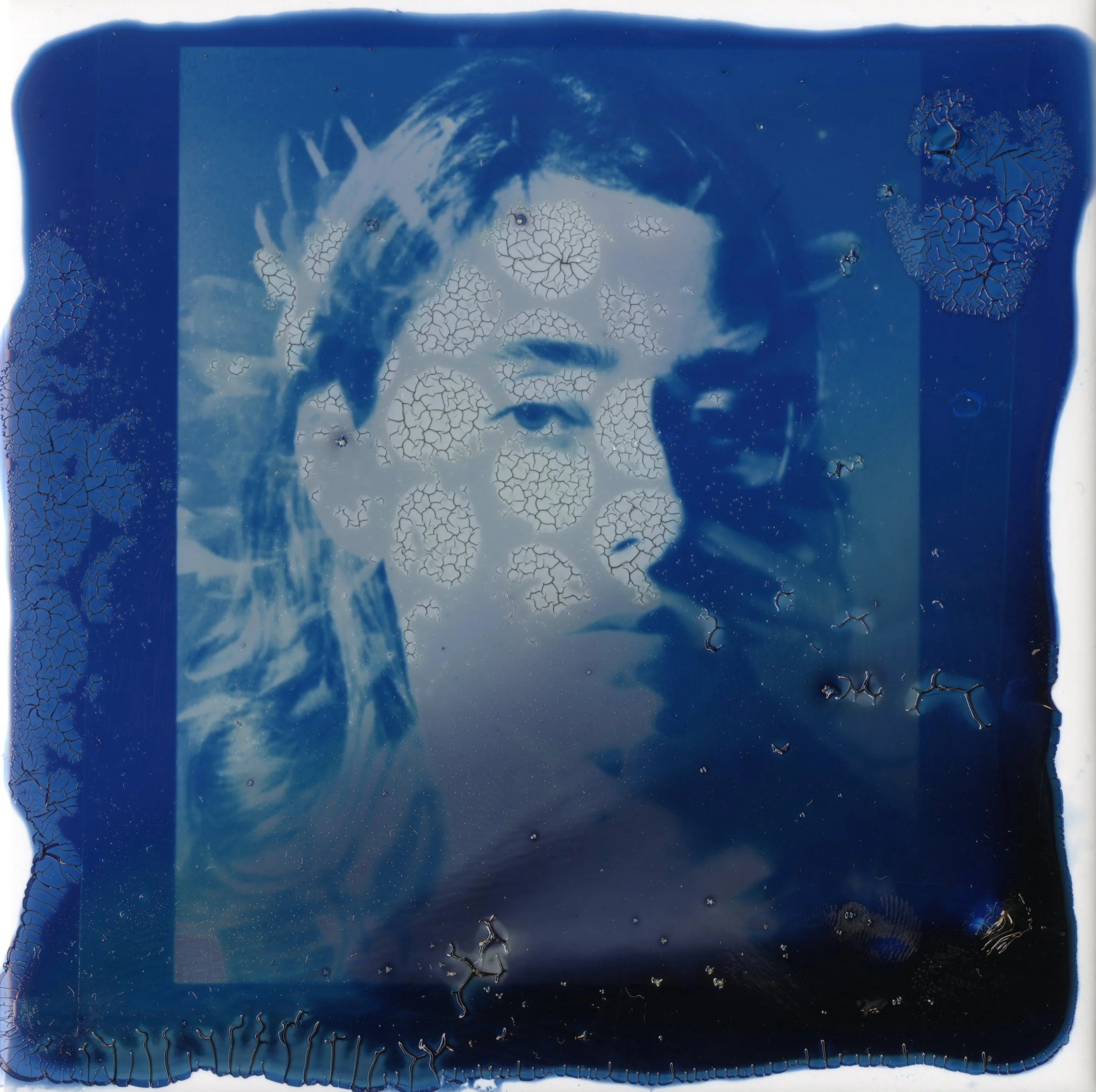Cyanotype on tile