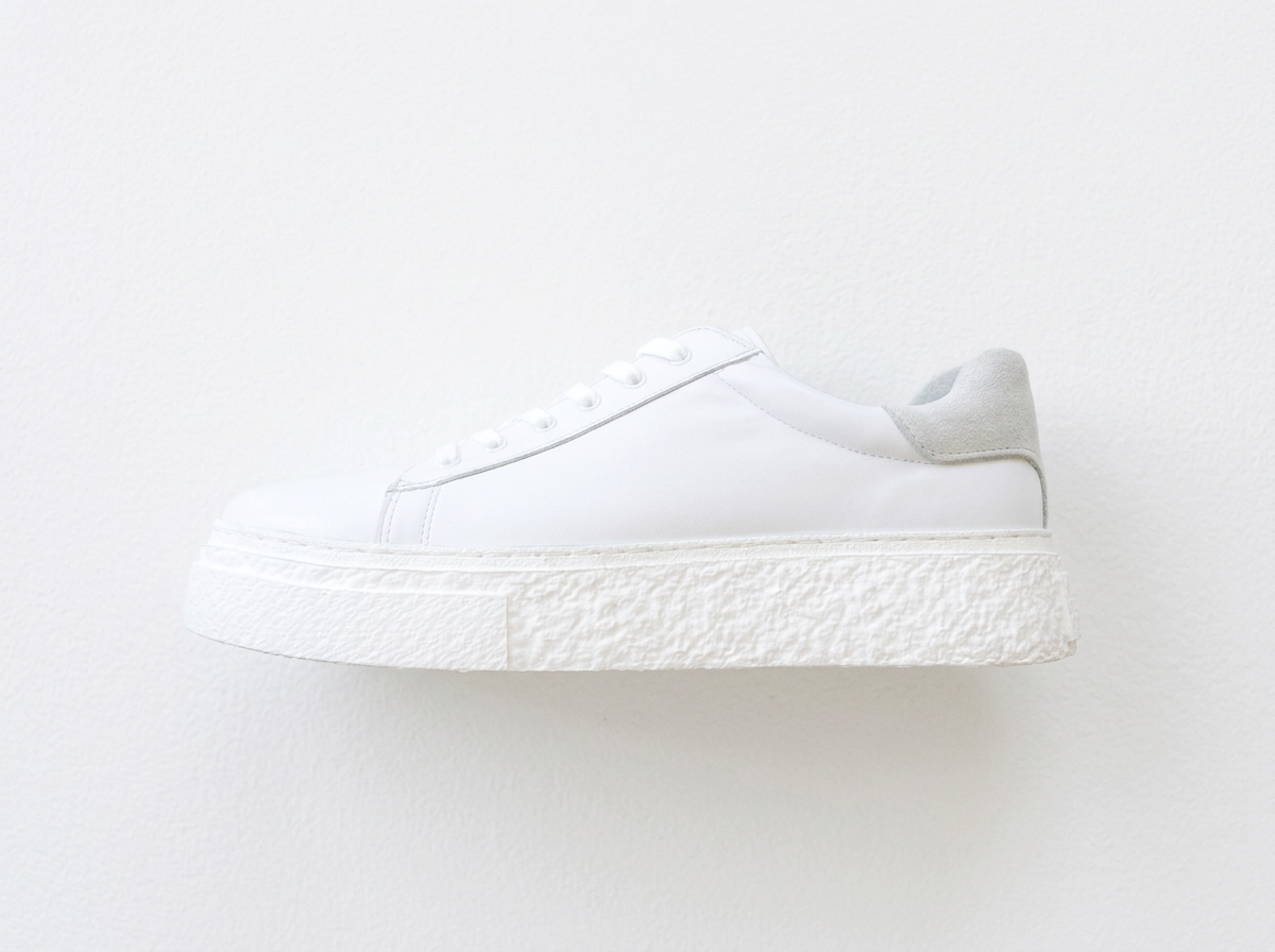 White leather men's sneakers