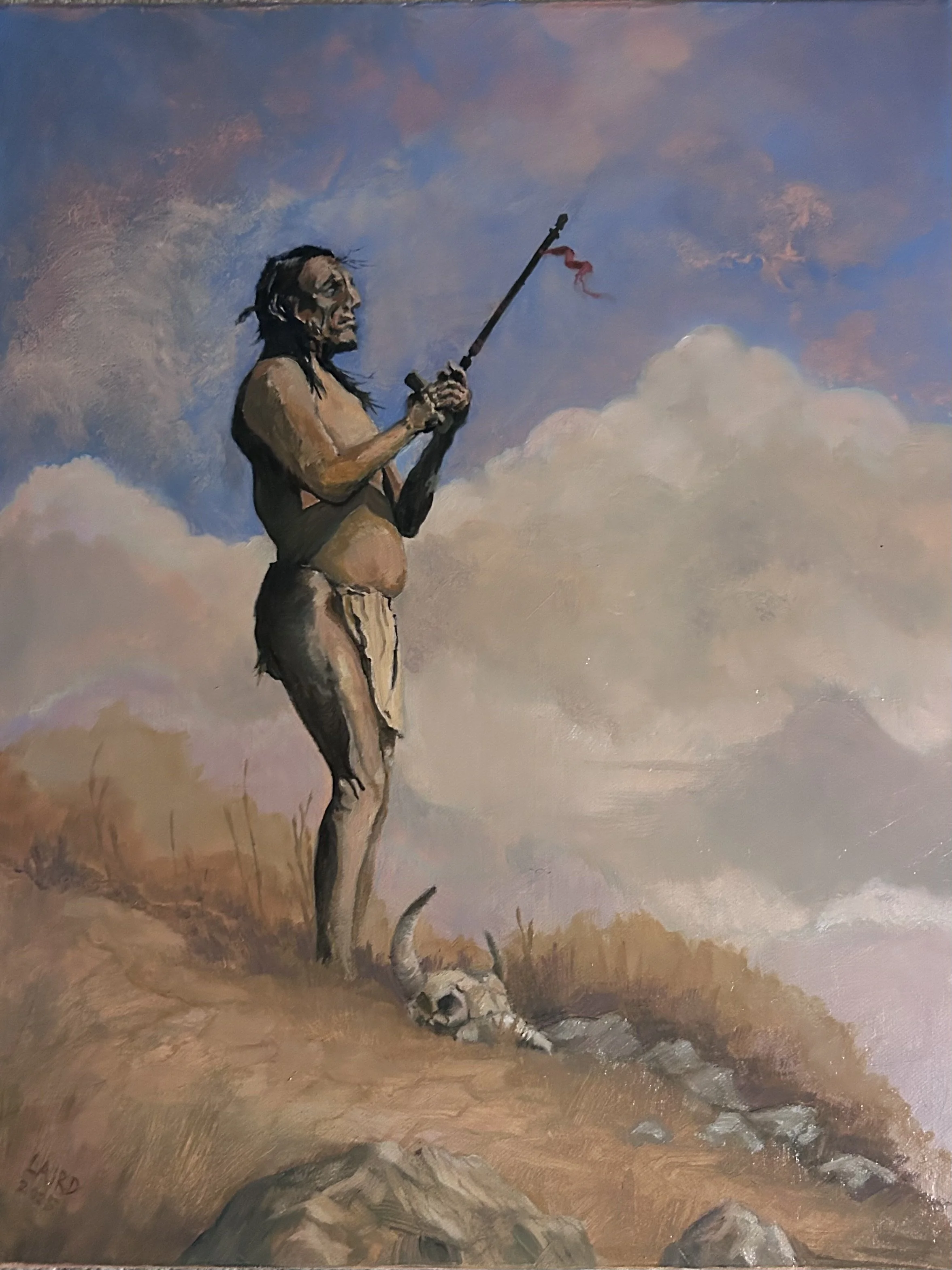 Spirit of the Morning Sky I 14x18 Oil on canvas
