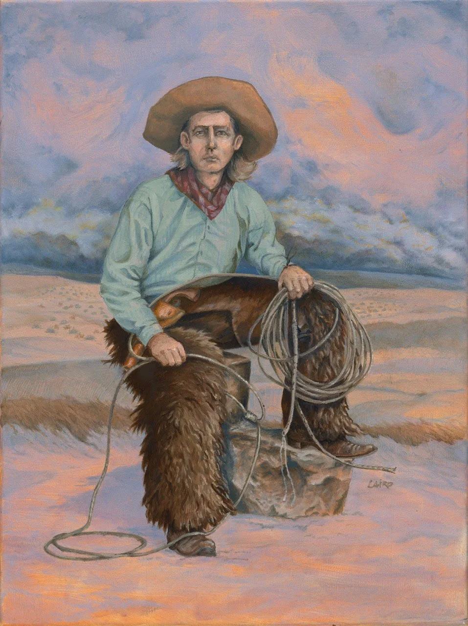 1830 Cowboy I 18x24 Oil on canvas