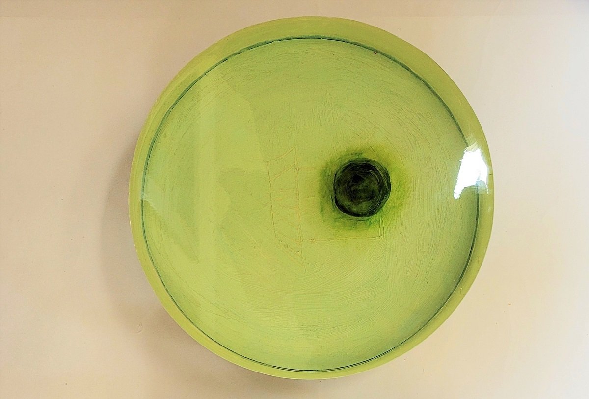 1-On Green- 12 Diameter - Mixed media - p.jpg
