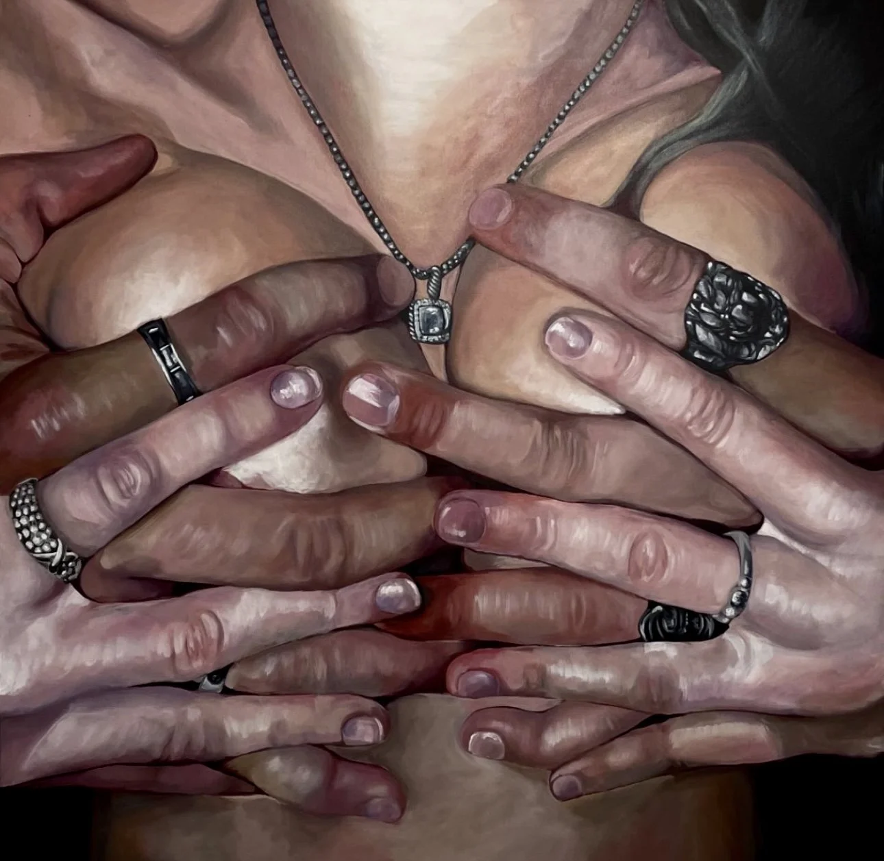 "EXPOSURE" 48x48 Acrylic on Canvas