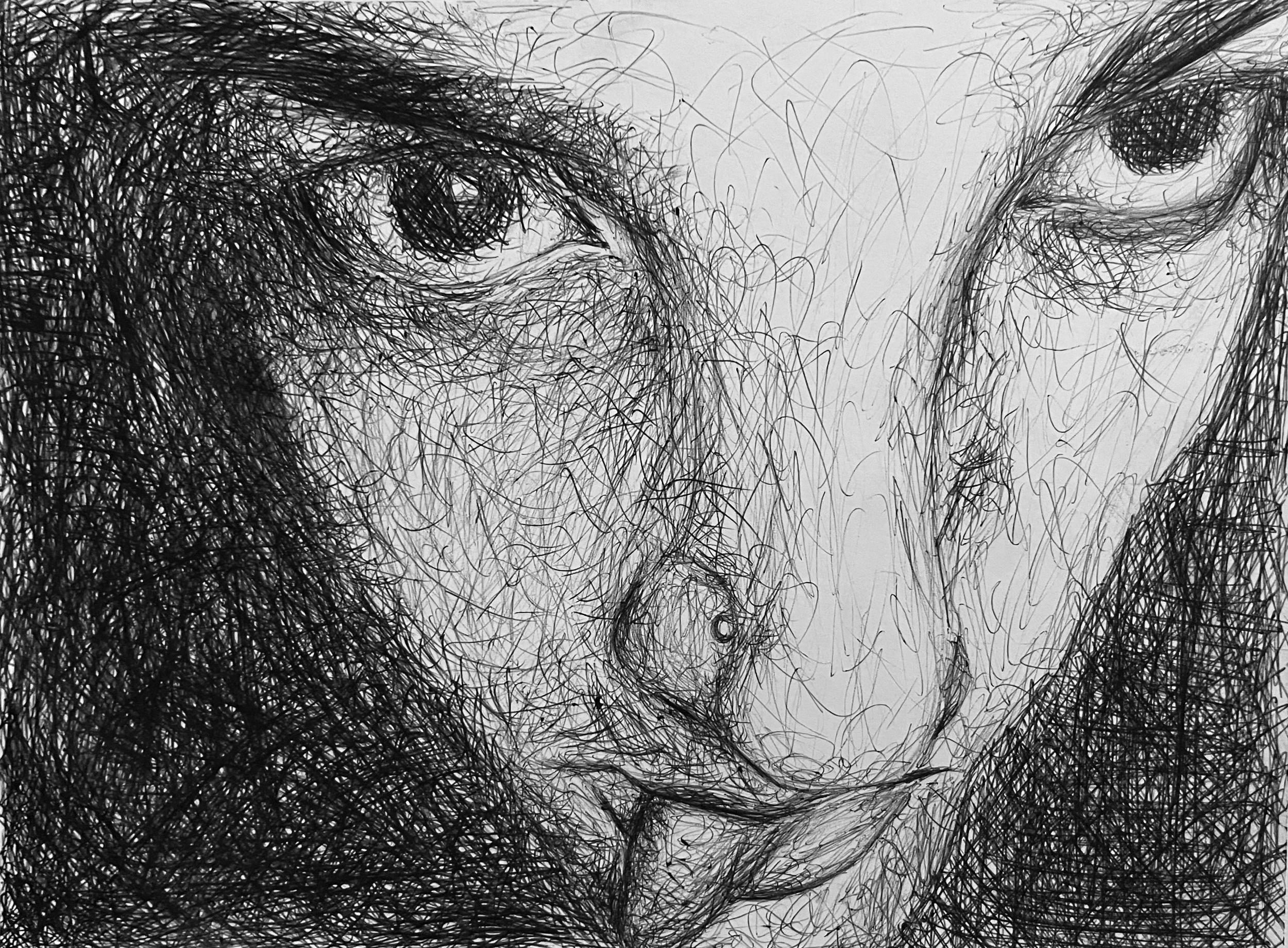 Self Study, 2022
Ballpoint pen on bristol