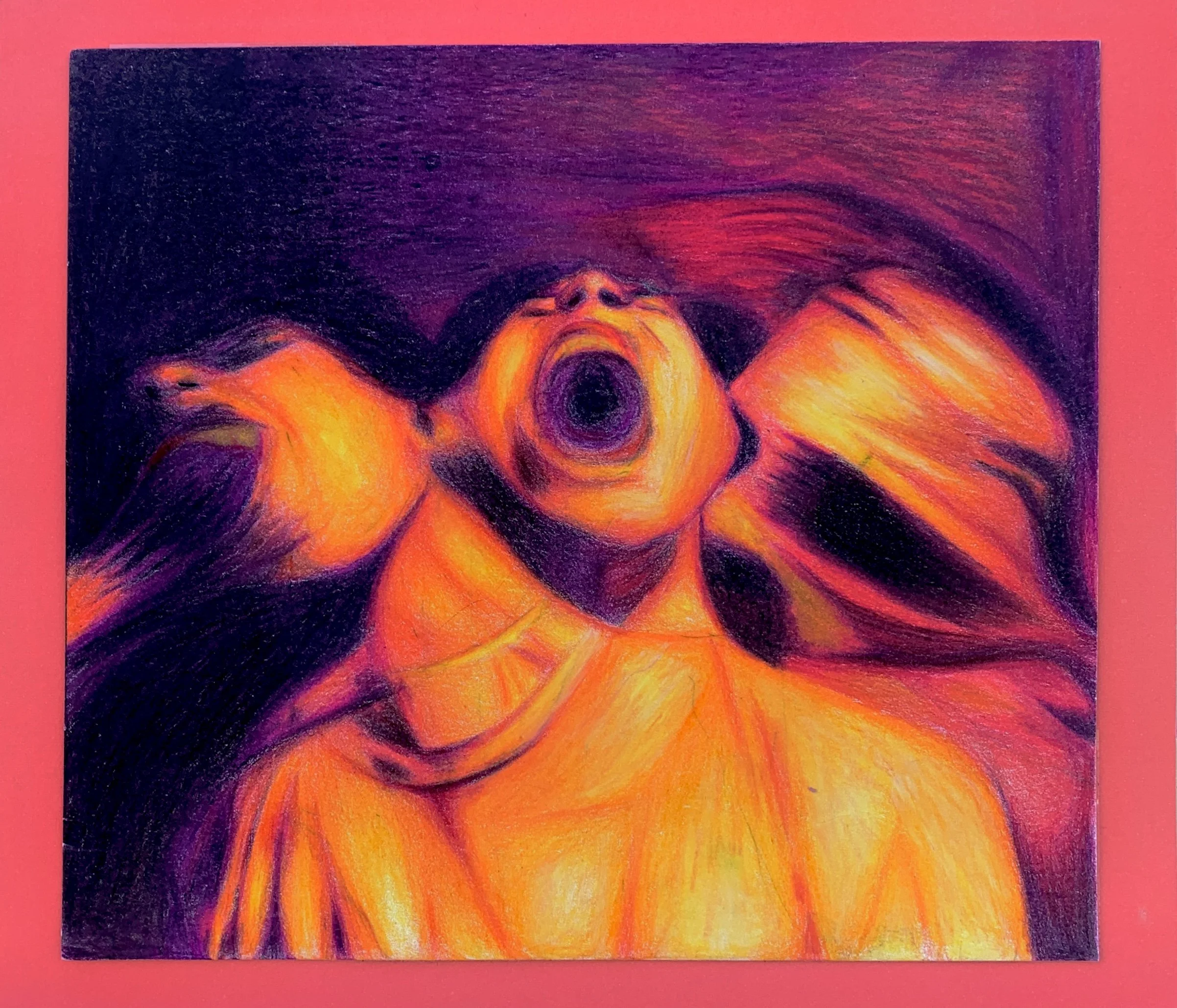 Disquiet, 2022
Colored pencil on bristol, mounted on cardstock