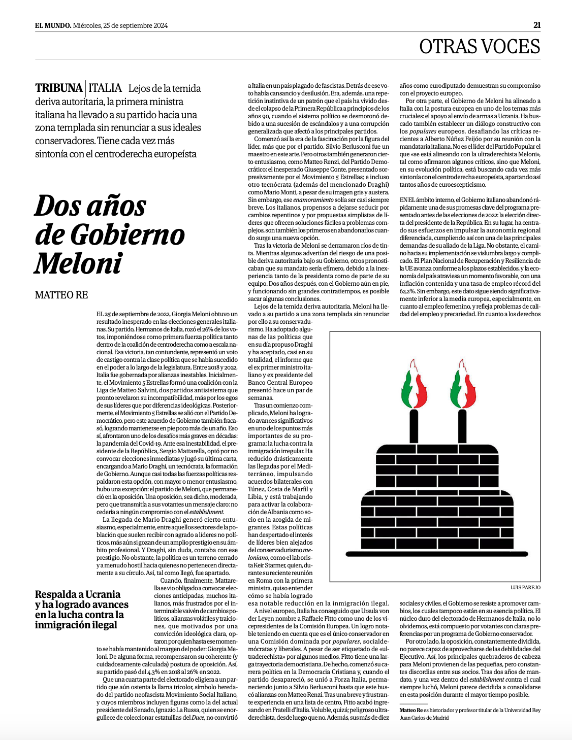 Dos años de Gobierno Meloni (El Mundo)
