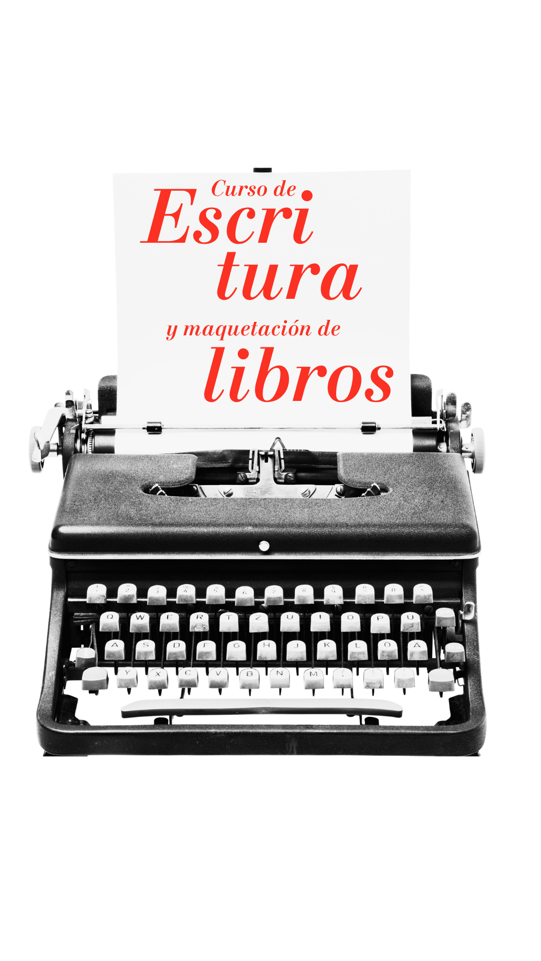 maquina de escribir y curso de escritura