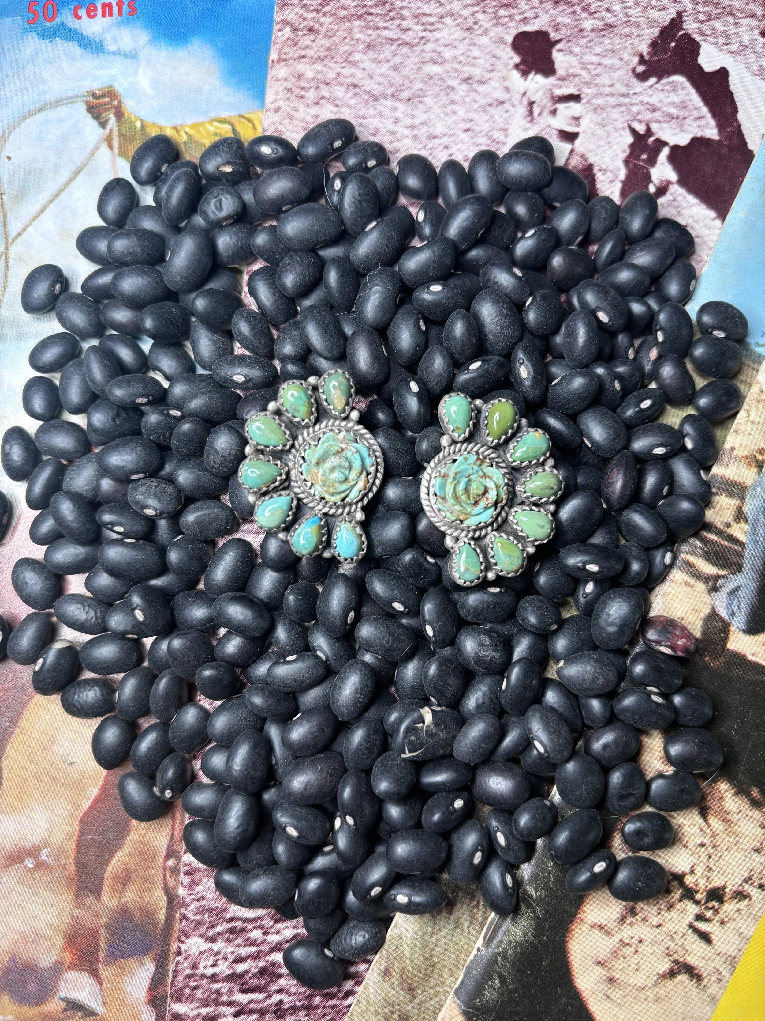 Sagebrush Rose Studs💚