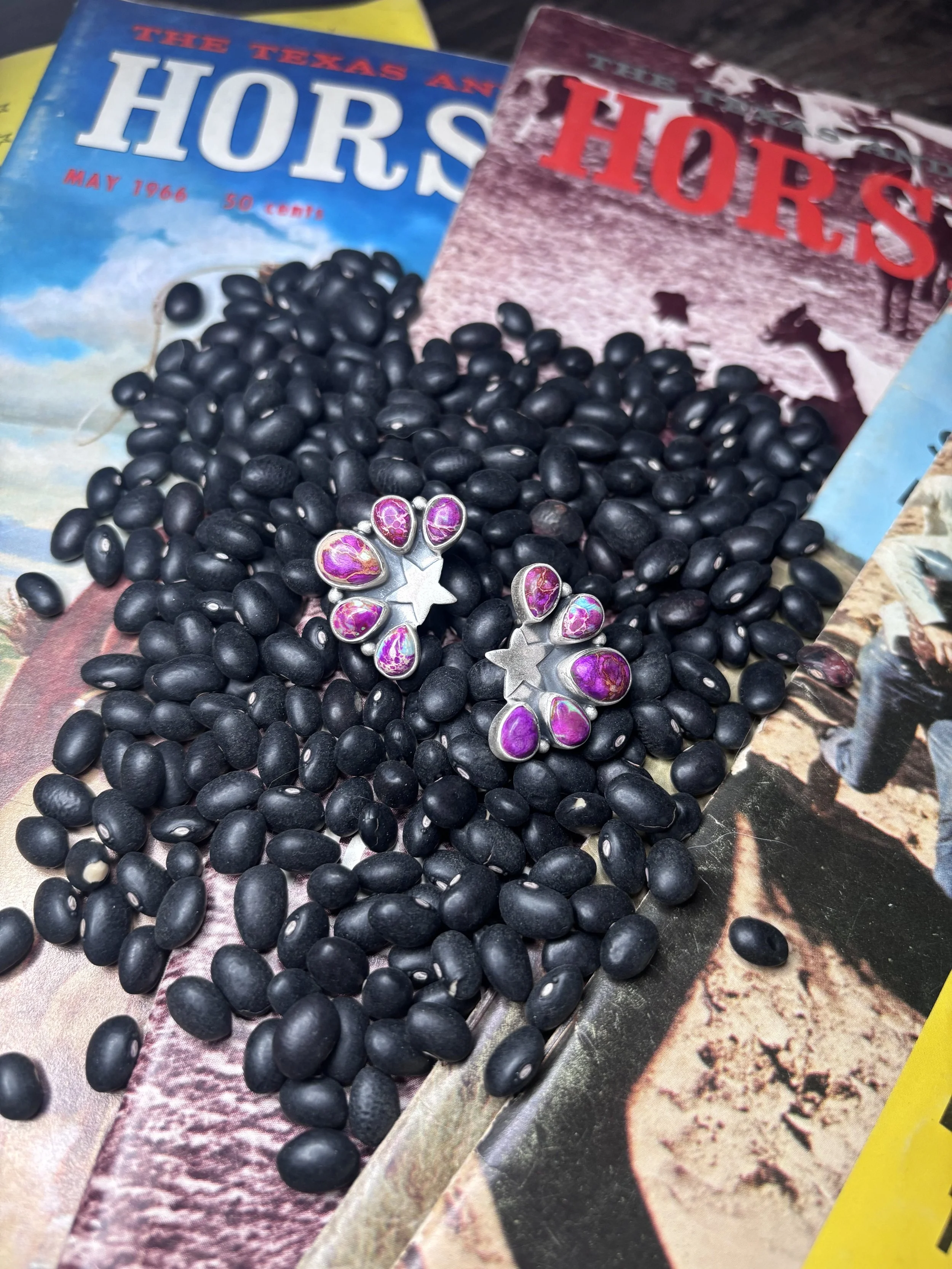 Wild Magenta Star Cluster Earrings 💗⭐️