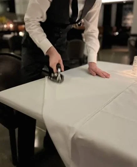 Tablecloth Ironing