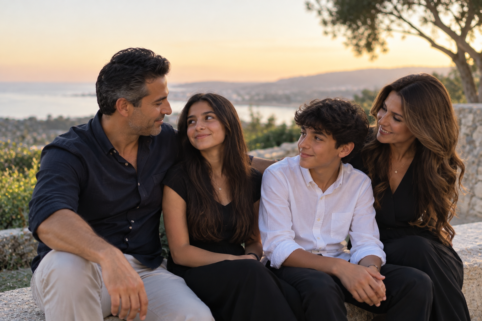 Warm Family Portrait at Sunset.png
