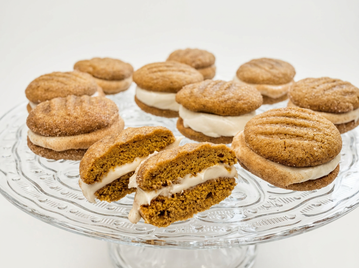 Pumpkin Sandwich Cookies