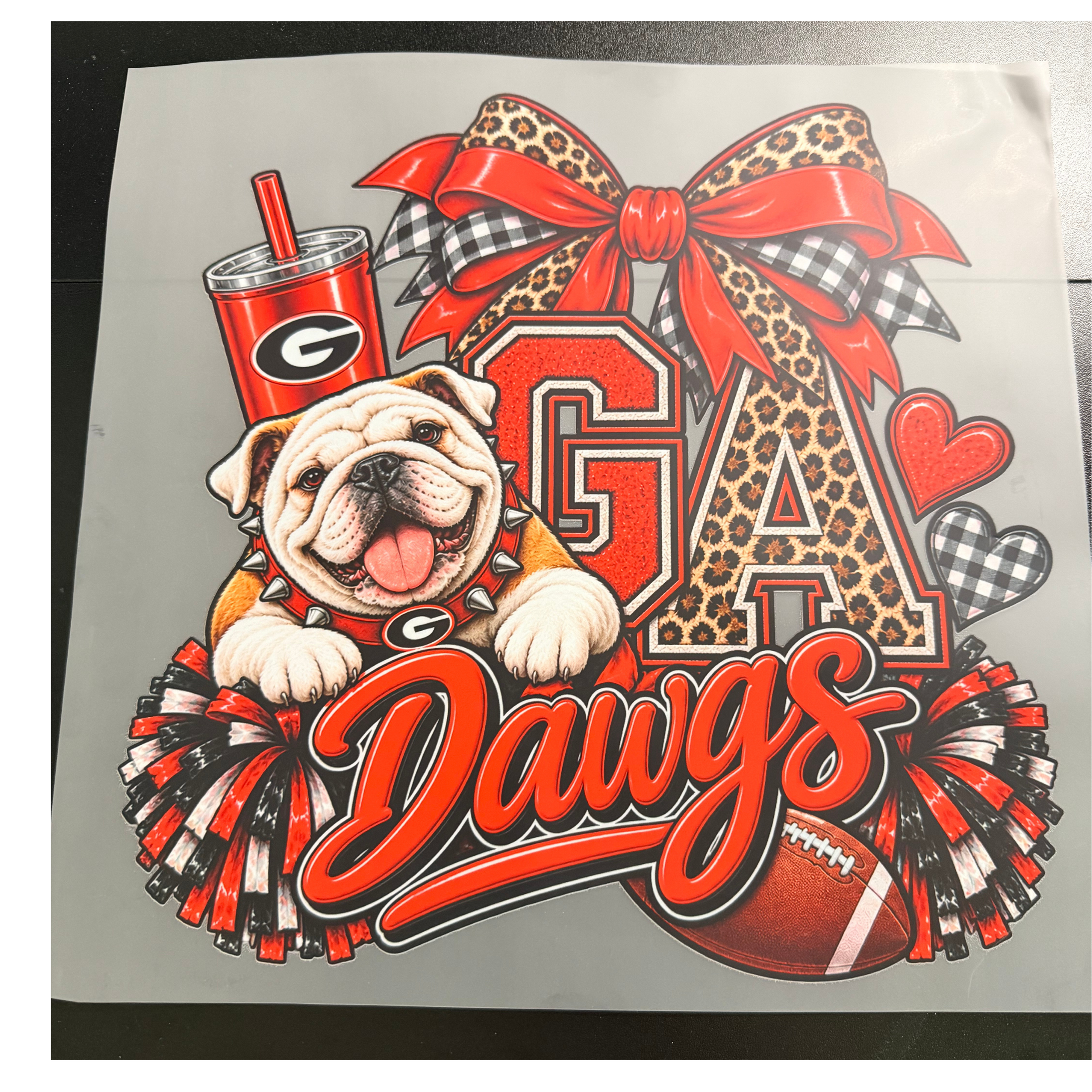 GA Dawgs Red and Cheetah