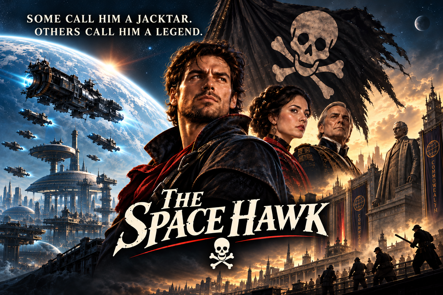 The Space Hawk television series artwork