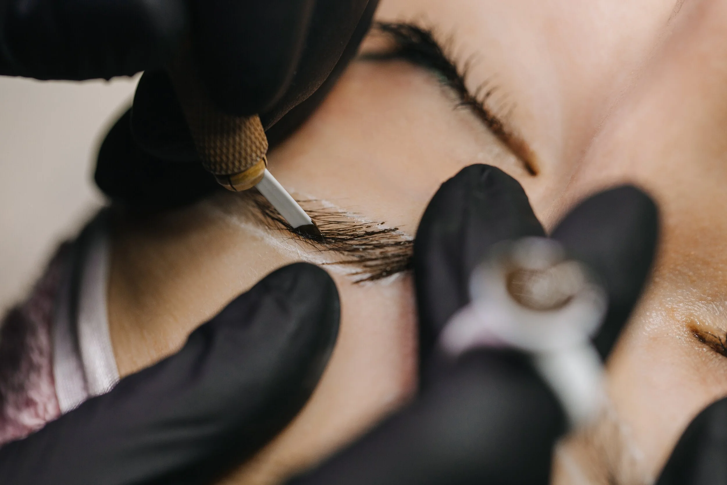 Microblading eyebrow treatment at Beauty by Cady in Sedona, Arizona